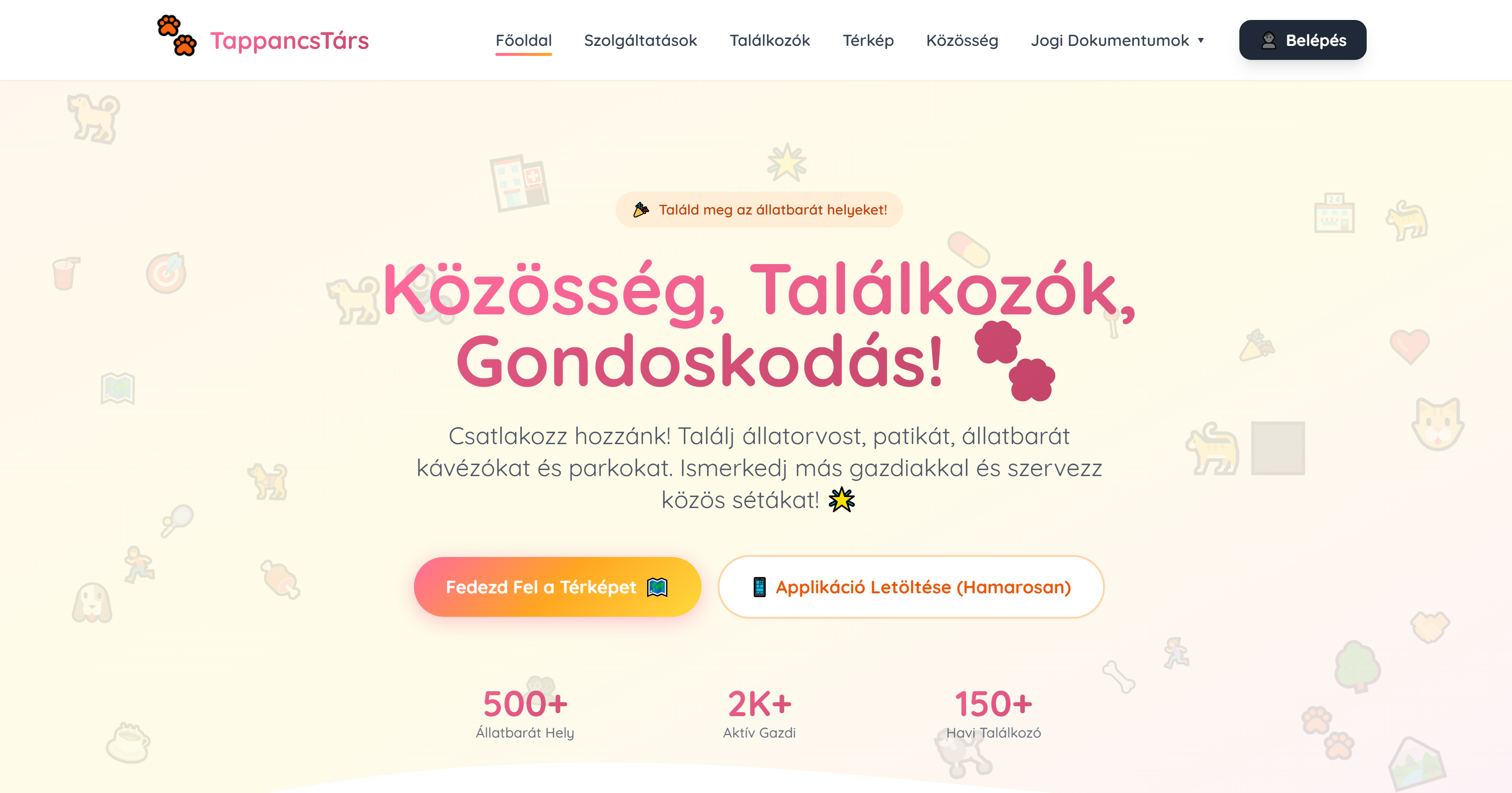 TappancsTárs — Közösségi Kisállat Mentő App
